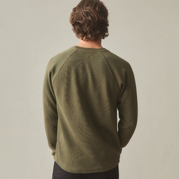 NEW American Giant French Rib Crew Long Sleeve Sweater Olive Green Size XL - Picture 8 of 12